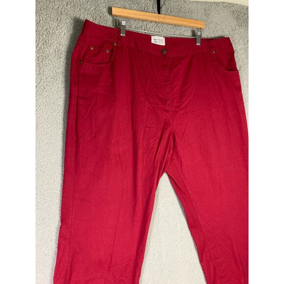 Mainstreet Blues Women's Plus Size Red Casual Pants 26W‎ - Picture 4 of 6